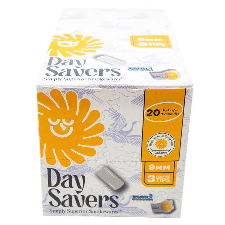 DaySavers | Ceramic Filter Tips with Ceramicool Technology | 9mm | 20 Pack Box