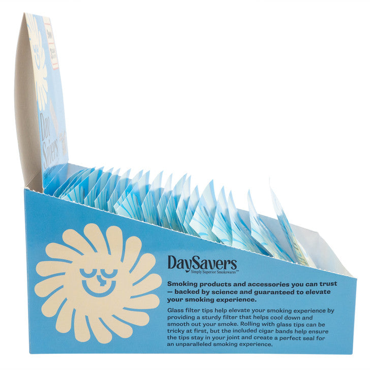 DaySavers | Glass Filter Tips | 9mm | 20 Pack Box
