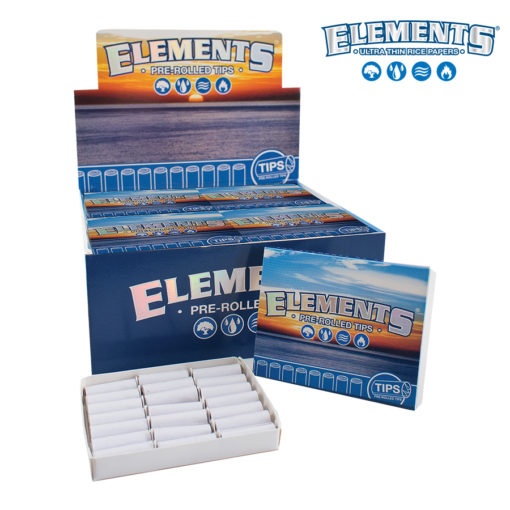 ELEMENTS® Pre-Rolled Tips | Size: Regular | 20 Pack Box