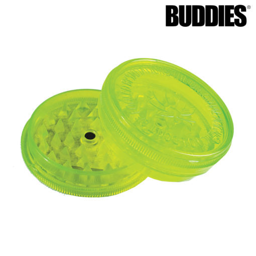 Buddies Plastic Magnetic 3pc Grinder | 2.25" | 16 Pack Box