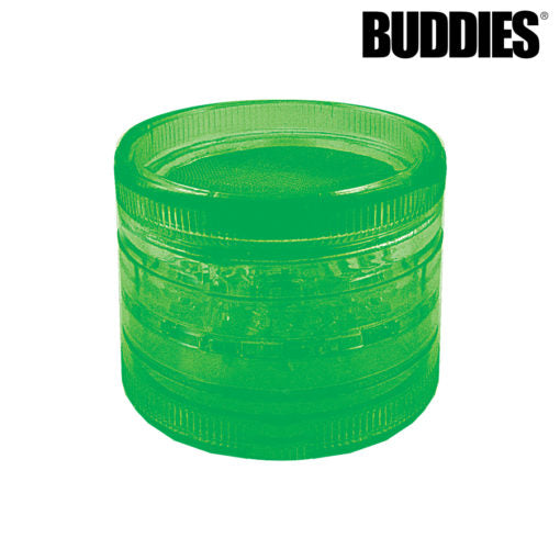Buddies Plastic Magnetic 5pc Grinder w/ Screen | 2.5" | 8 Pack Box