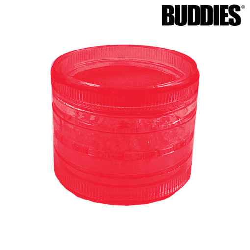 Buddies Plastic Magnetic 5pc Grinder w/ Screen | 2.5" | 8 Pack Box