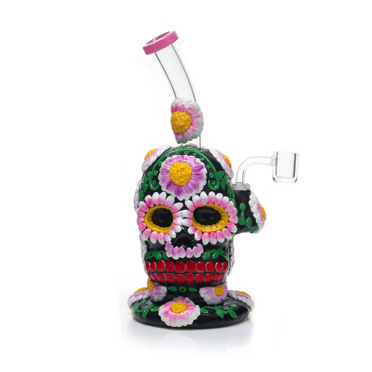 10" Skull Concentrate Dab Rig w/ 8 Arm Perc | PhoenixStar Glass