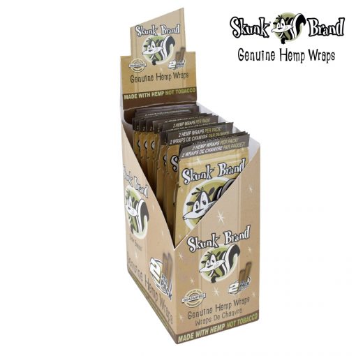 Skunk Genuine Hemp Wraps | Natural Flavour | 25 Pack Box