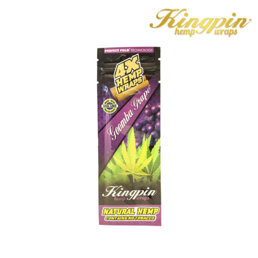Kingpin Hemp Wraps | Goomba Grape | 25 Pack Box