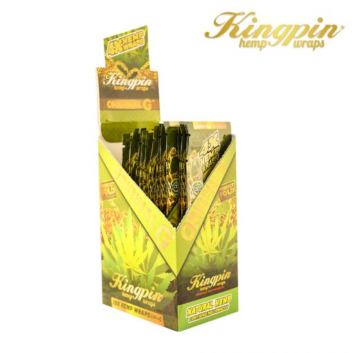 Kingpin Hemp Wraps | Natural | 25 Pack Box