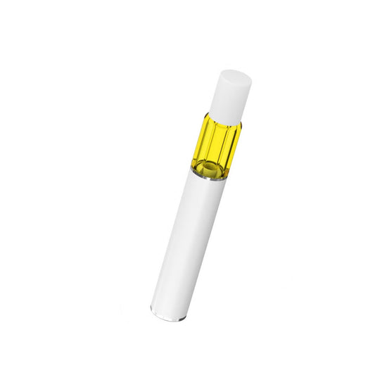 MJS Signature AIO 0.5ml All Glass Disposable Vaporizer Pen | White | 100 Pack