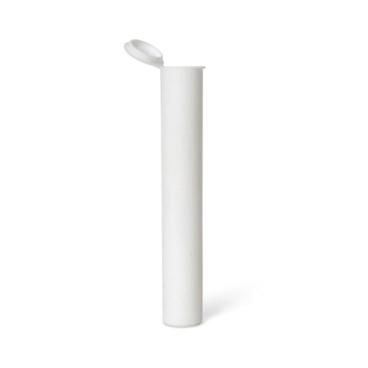 98mm Pop Top Opaque Plastic Pre-roll Tubes | 98mm | Child Resistant | White | 1000pc Carton