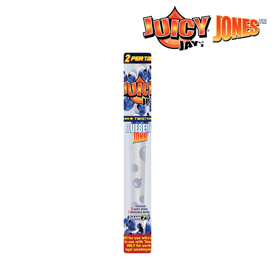 Juicy Jay's Pre-Rolled Cones | Blueberry Jones | 48 Cone Box