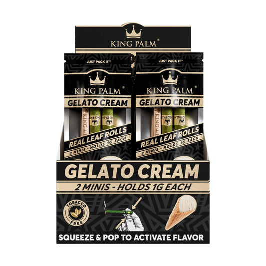 King Palm Wraps | Mini Pre-Rolled Cones | Gelato Cream