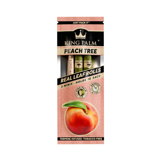 King Palm Wraps | Mini Pre-Rolled Cones | Peach Tree | 20 Pack Box