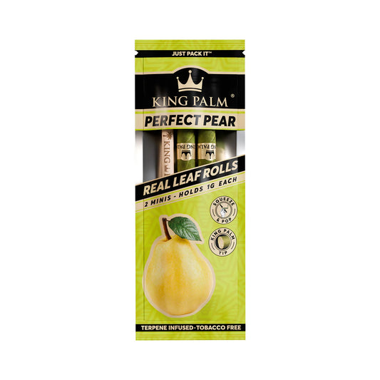 King Palm Wraps | Mini Pre-Rolled Cones | Perfect Pear | 20 Pack Box