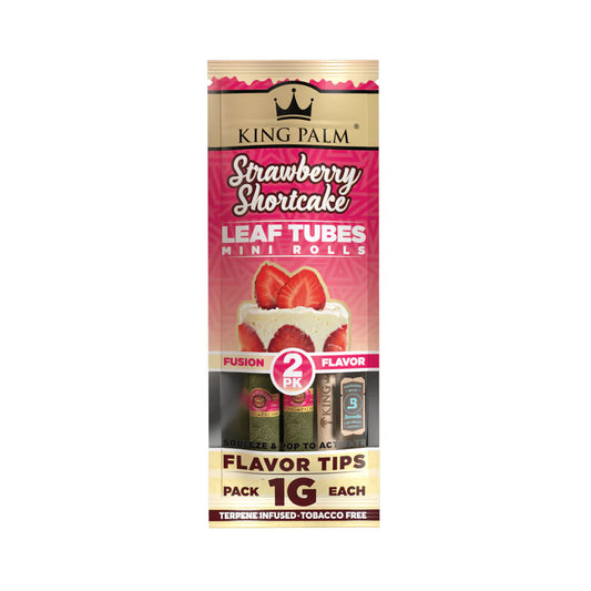 King Palm Wraps | Mini Pre-Rolled Cones | Strawberry Shortcake | 20 Pack Box