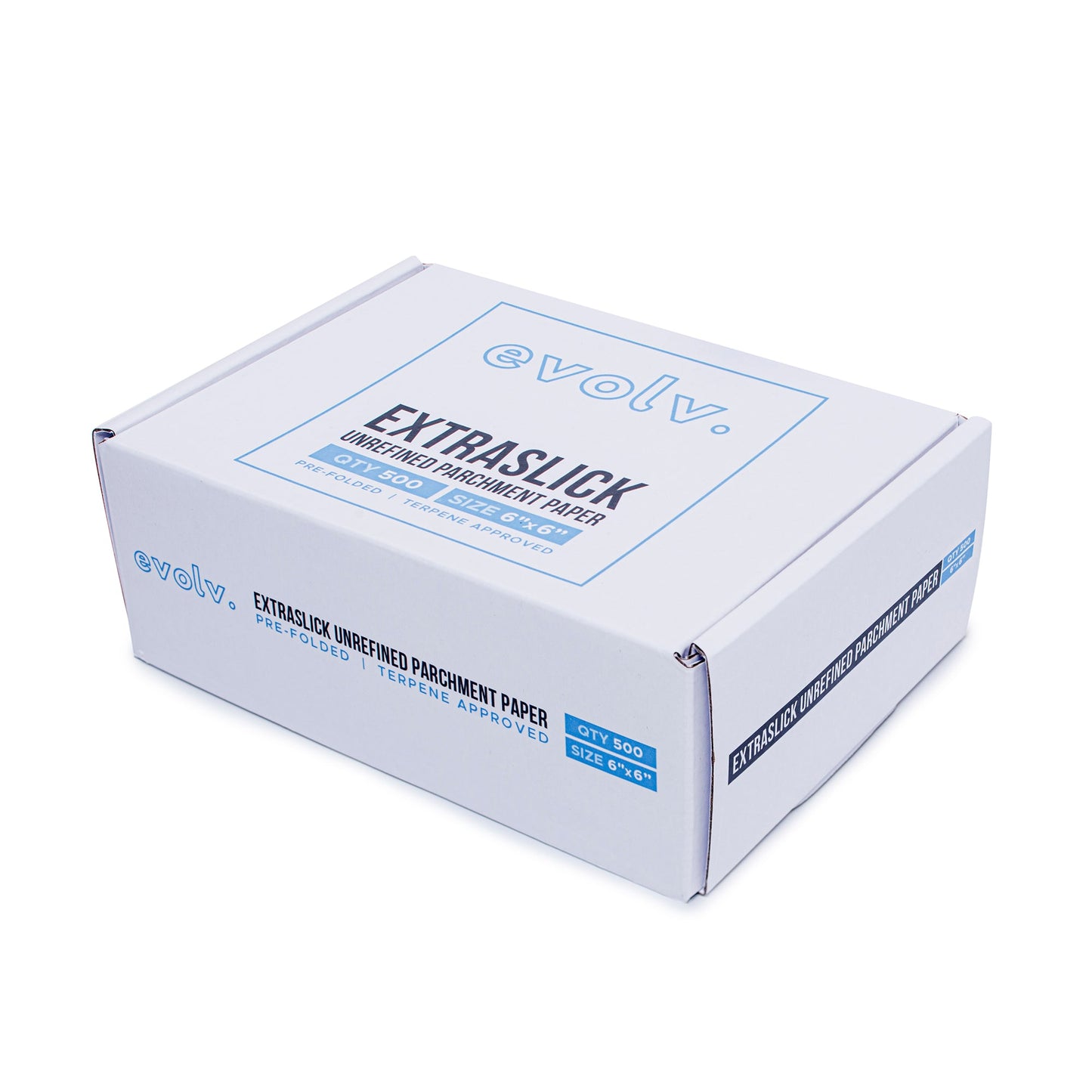 EVOLV | Parchment Squares | Pre-Folded & Extra-Slick Sheets | 6"x6" | 500 Count