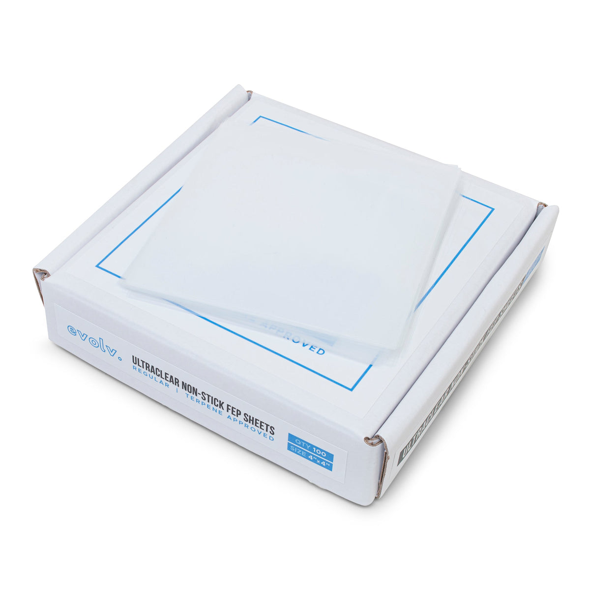 EVOLV | FEP Ultra Clear Non-Stick Sheets | 5"x5" | 500 Count