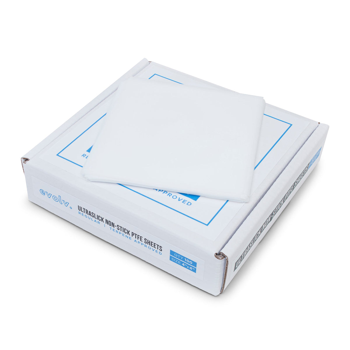 EVOLV | PTFE Ultra Slick Non-Stick Sheets | 5"x5" | 100 Count