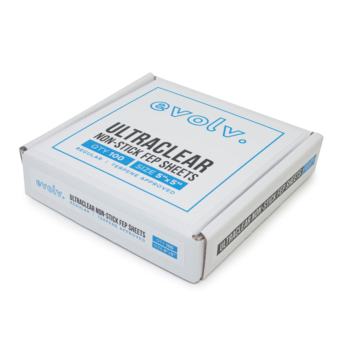 EVOLV | FEP Ultra Clear Non-Stick Sheets | 5"x5" | 100 Count