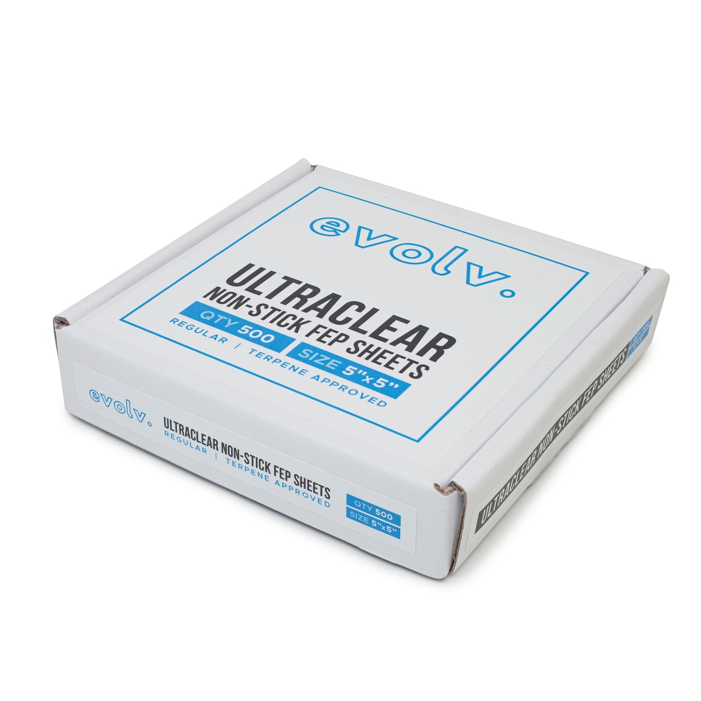 EVOLV | FEP Ultra Clear Non-Stick Sheets | 5"x5" | 500 Count