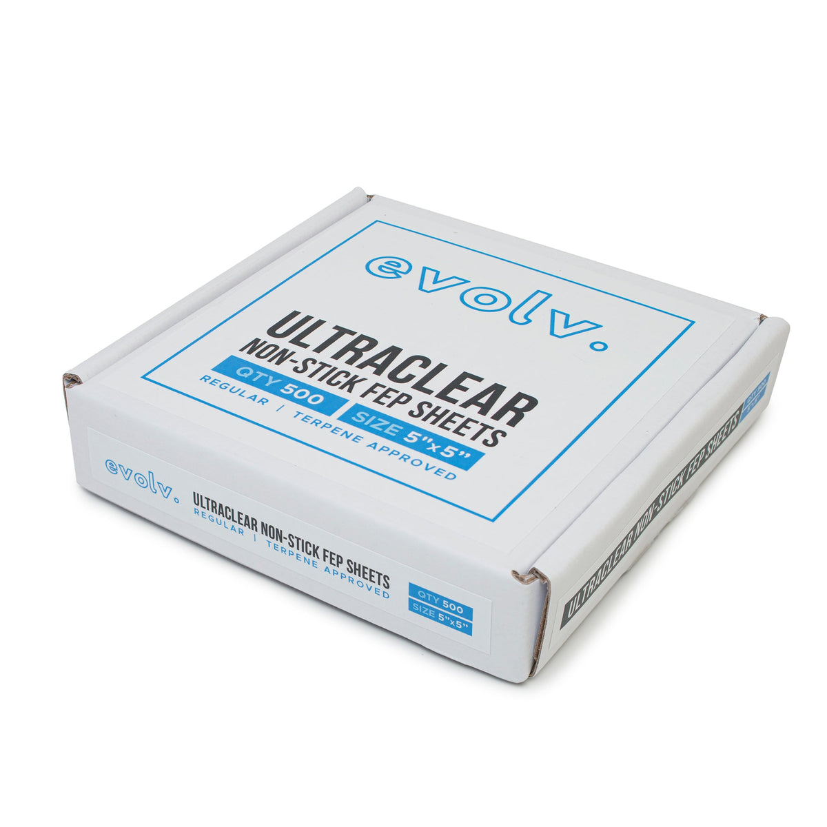EVOLV | FEP Ultra Clear Non-Stick Sheets | 5"x5" | 500 Count