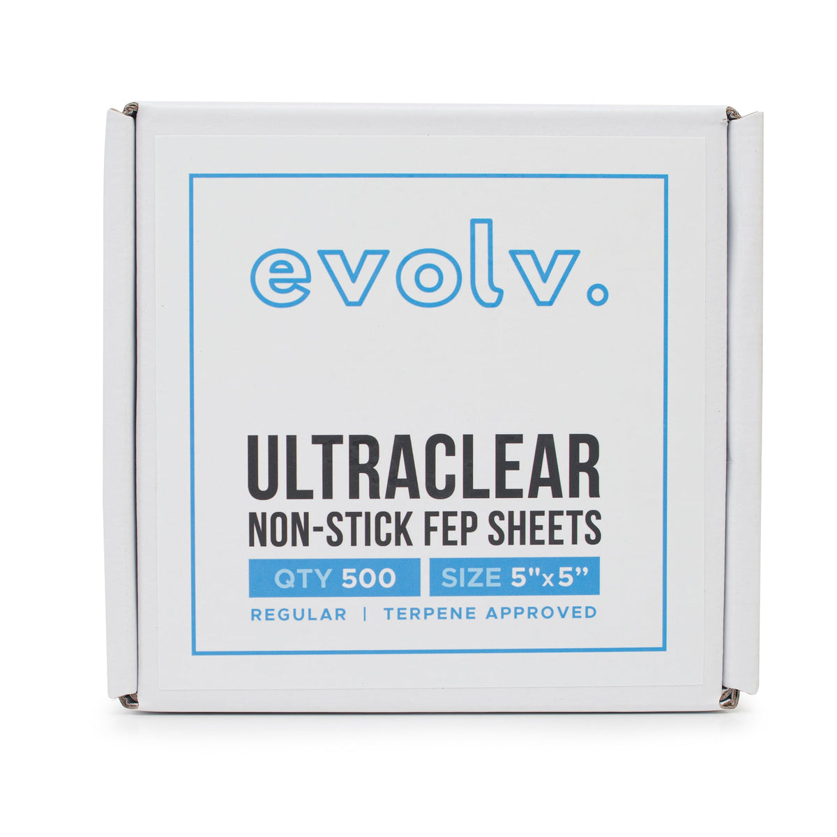 EVOLV | FEP Ultra Clear Non-Stick Sheets | 5"x5" | 500 Count