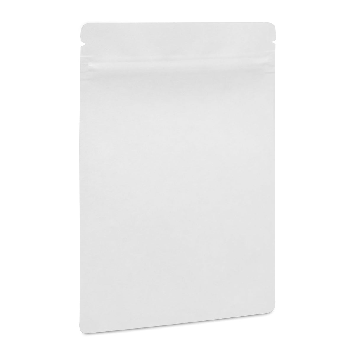 Matte White Mylar 3.5g Bag | Tamper Evident | 100pc Pack