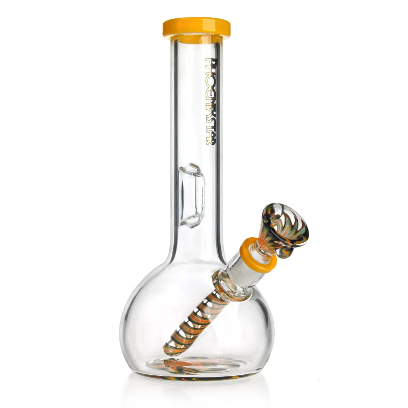 8" Bubble Base Glass Water Pipe Bong w/ NorthStar Rod | PhoenixStar Glass | Multiple Colours