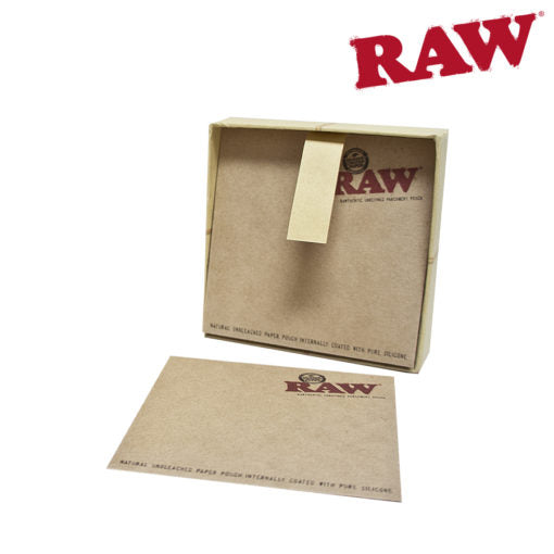 RAW Parchment Pouches 3’’ X 3’’ | 20 Sheet Box