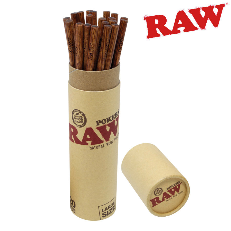 RAW Natural Wood Pokers | 2 Sizes