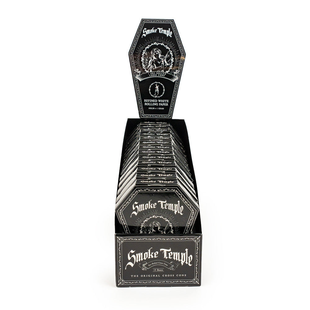 Smoke Temple | 1 Gram | 84mm Cross Cone | 13 Pack Box