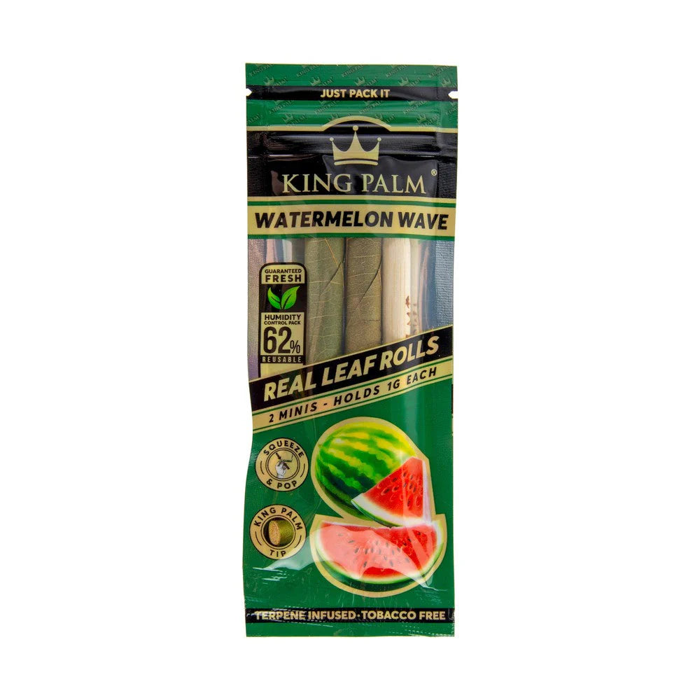 King Palm Wraps | Mini Pre-Rolled Cones | Watermelon | 20 Pack Box