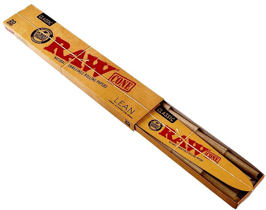 Unbleached and Additive-Free RAW Pre-Rolled Cones