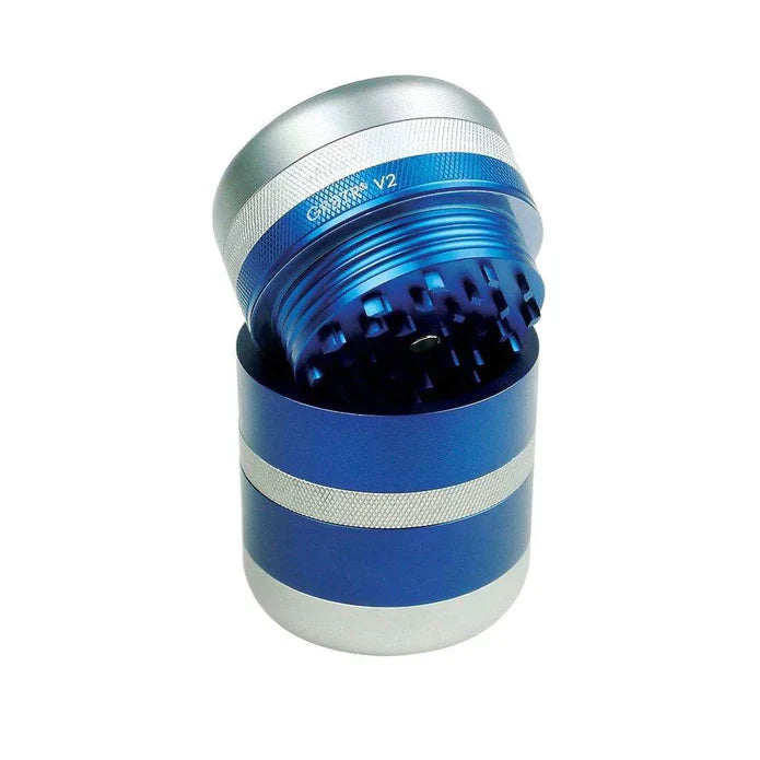 KANNASTÖR GR8TR V2 Series Solid Body Grinder | 7 Piece | 2.125″ Blue