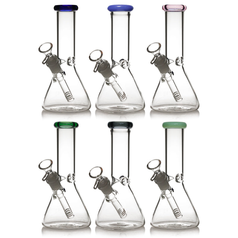 8" Beaker Base Glass Water Pipe Bong | PhoenixStar Glass | Multiple Colours