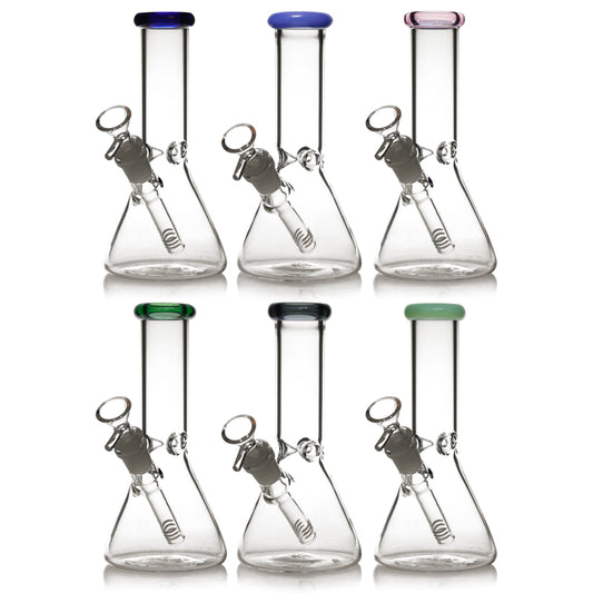 8" Beaker Base Glass Water Pipe Bong | PhoenixStar Glass | Multiple Colours