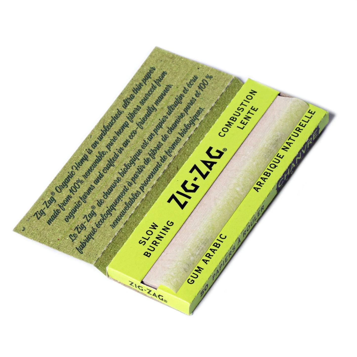 Zig Zag Organic Hemp Rolling Papers | Size: 1 1/4 | 25 Pack Box