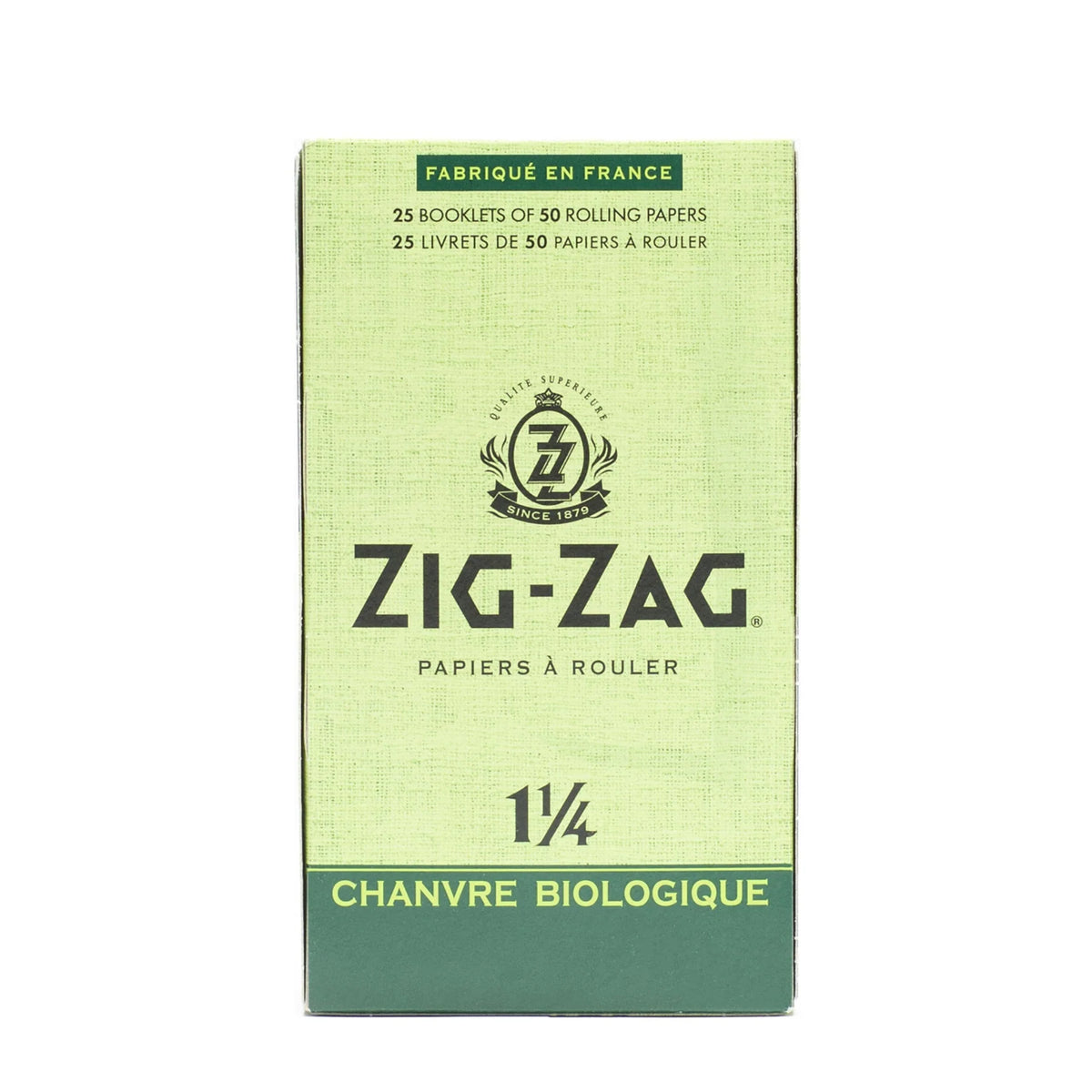 Zig Zag Organic Hemp Rolling Papers | Size: 1 1/4 | 25 Pack Box