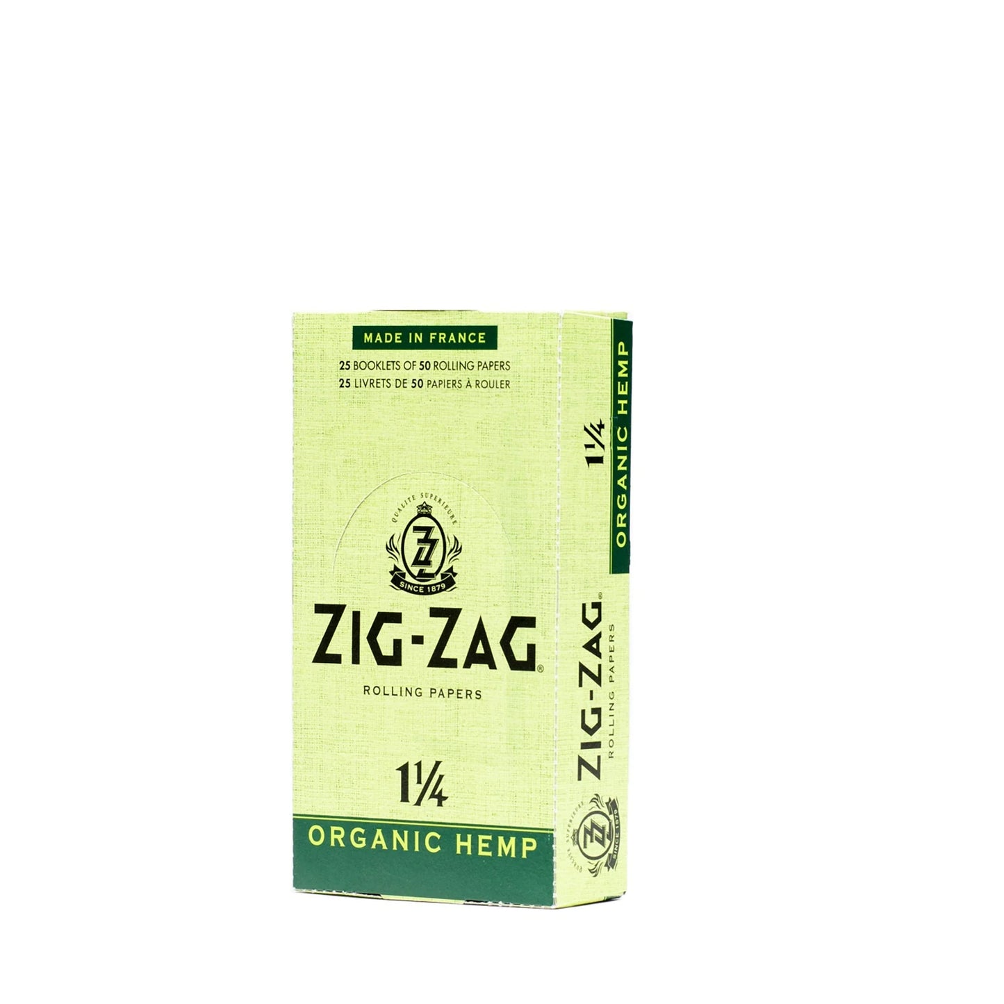 Zig Zag Organic Hemp Rolling Papers | Size: 1 1/4 | 25 Pack Box