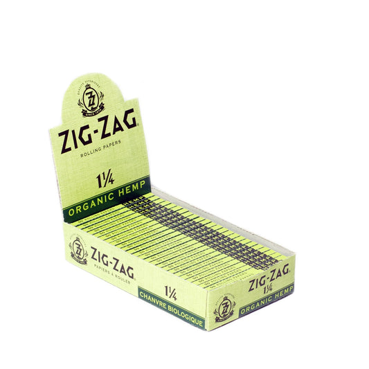 Zig Zag Organic Hemp Rolling Papers | Size: 1 1/4 | 25 Pack Box