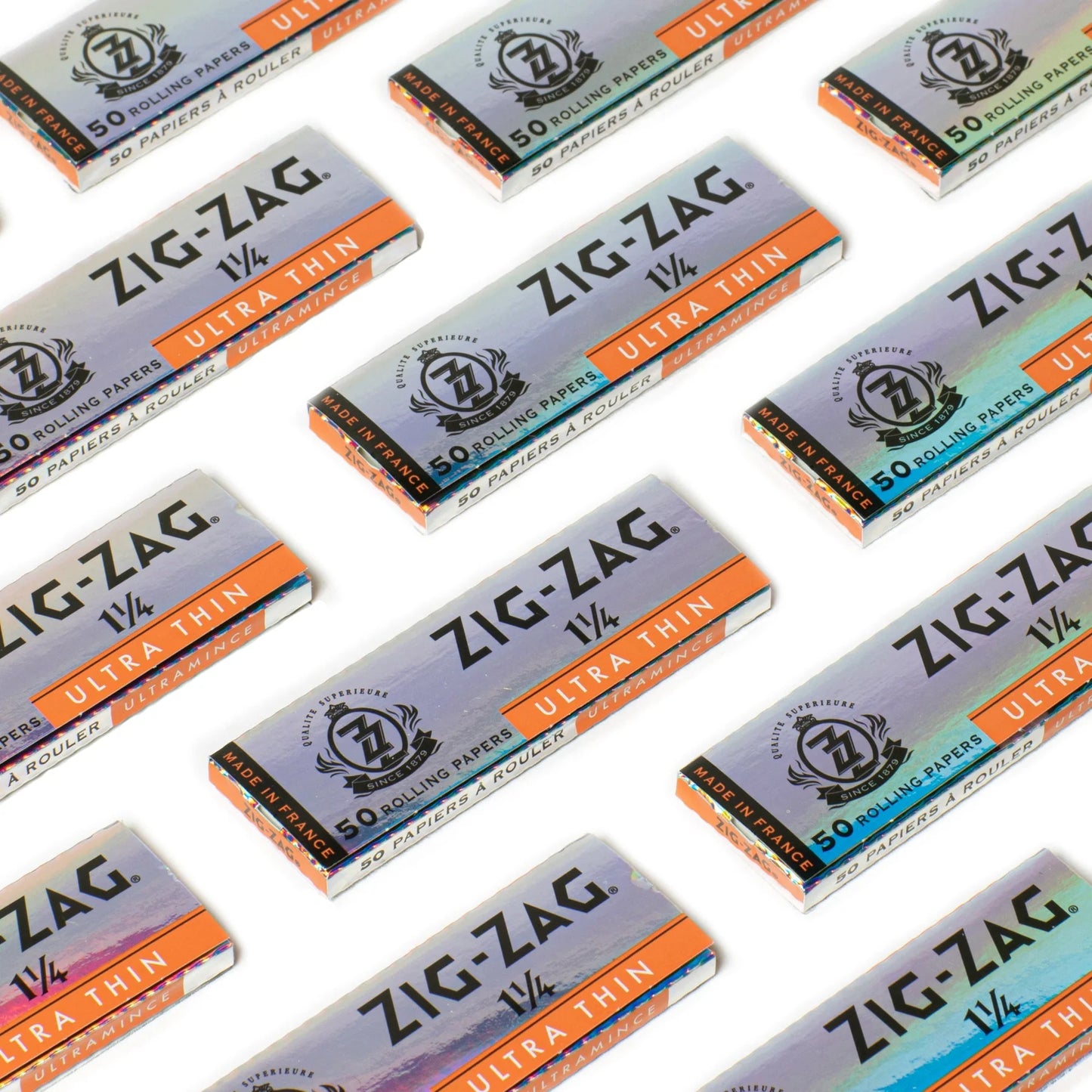 Zig Zag Ultra Thin Slow Burning Rolling Papers | Size: 1 1/4 | 25 Pack Box