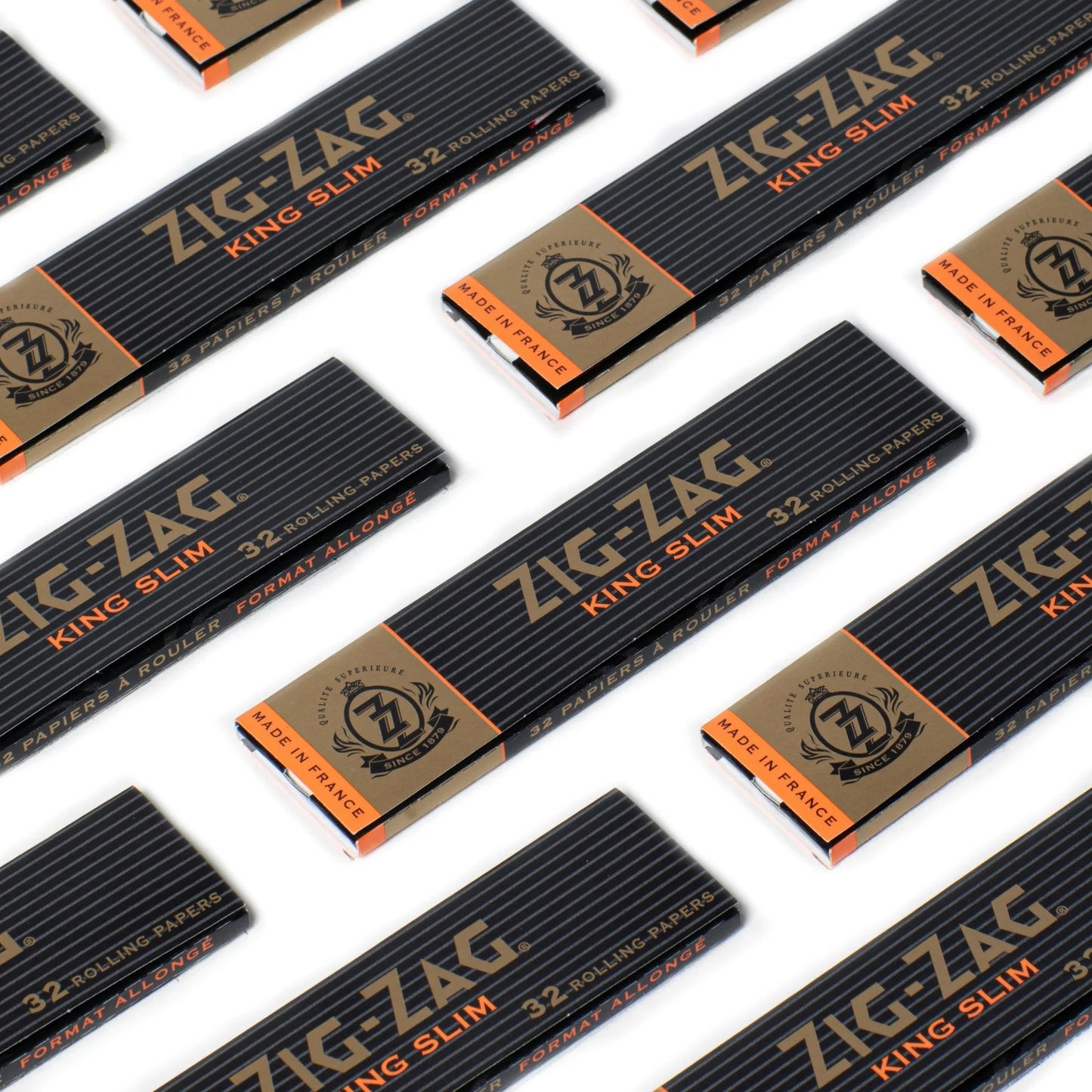 Zig Zag Premium Black Rolling Papers | King Size Slim | 25 Pack Box