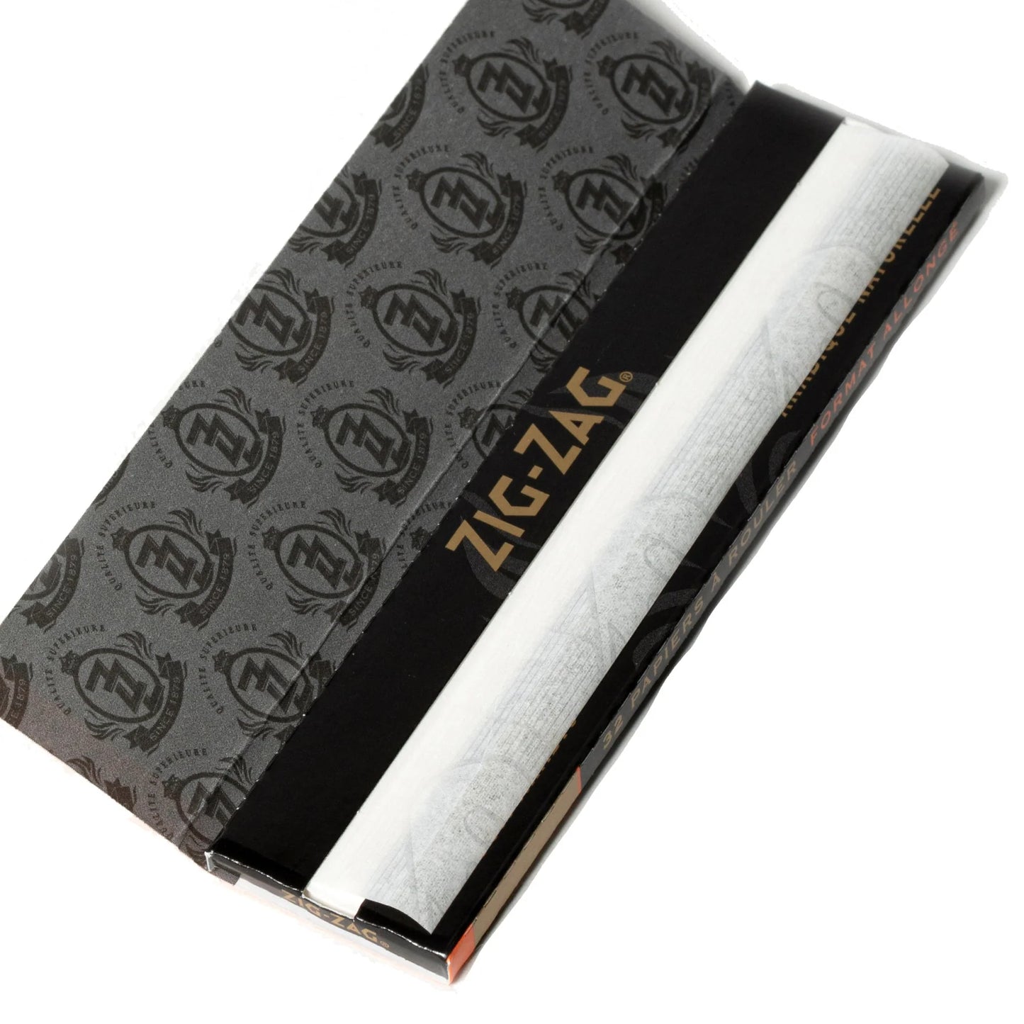 Zig Zag Premium Black Rolling Papers | King Size Slim | 25 Pack Box