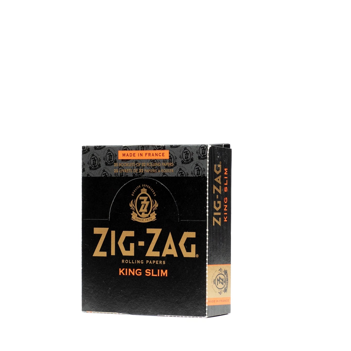 Zig Zag Premium Black Rolling Papers | King Size Slim | 25 Pack Box